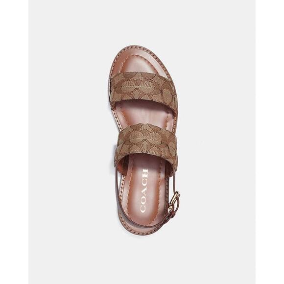 Coach Brown Signature Flats - Picture 3 of 14